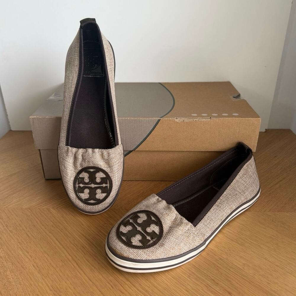 Tory Burch ‘Beige/Brown’ Women Slip On Loafers - SZ 8